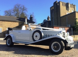White Beauford for wedding hire in London